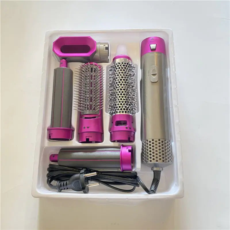 5-in-1 Automatic Hot Air Comb for Curling & Straightening